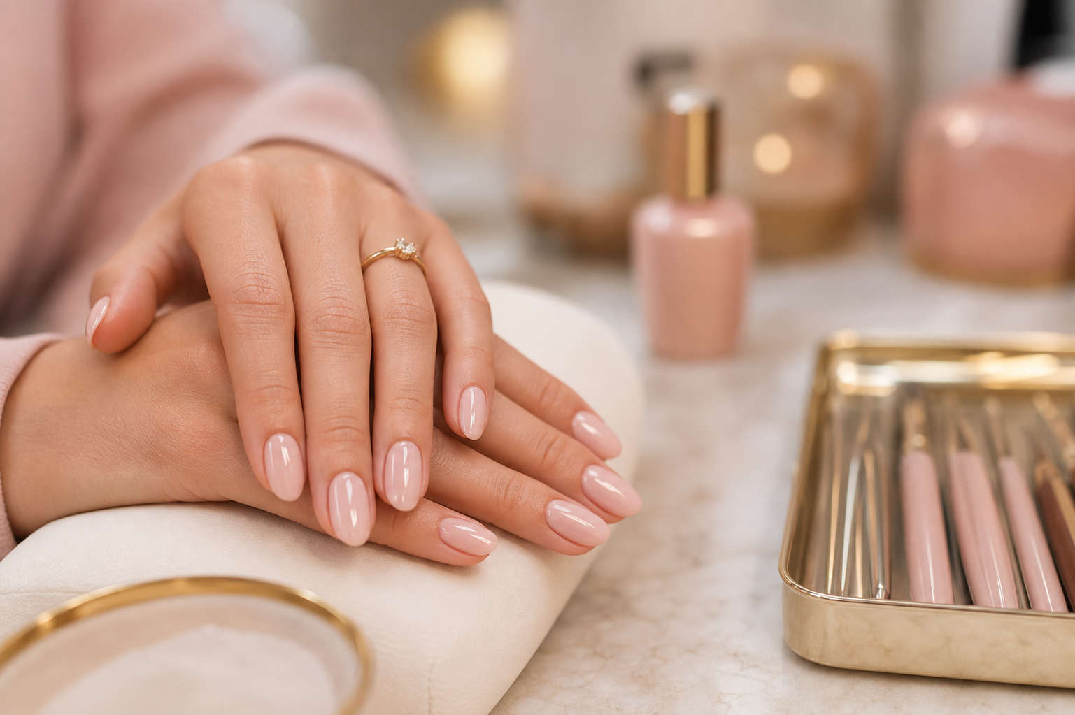 Elegant manicure treatment